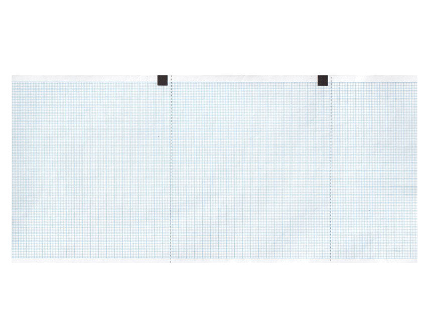 Carta termica ECG 120mmx18m griglia blu