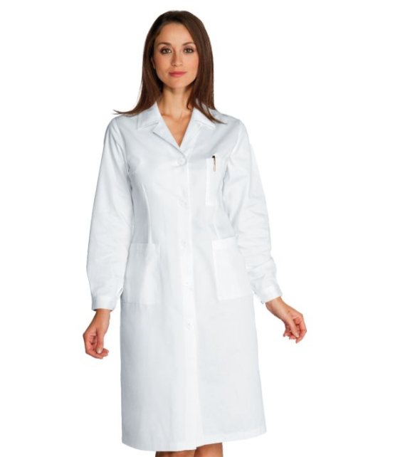 Camice Donna Bianco - 100 % cotone - M