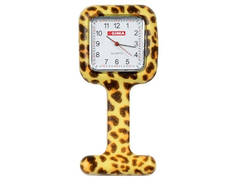 OROLOGIO PER INFERMIERI - quadrato - fantasia leopardo