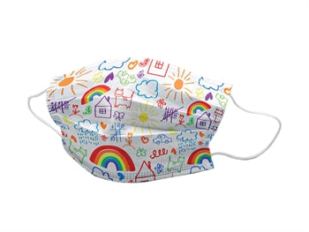 GISAFE 10pz. MASCHERINA PEDIATRICA CHIRURGICA FILTRANTE 98% 3 VELI tipo II con elastici - pediatrica - cartoon