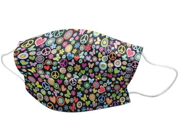 GISAFE 10pz. MASCHERINA CHIRURGICA FILTRANTE 98% 3 VELI tipo II con elastici - adulti - peace