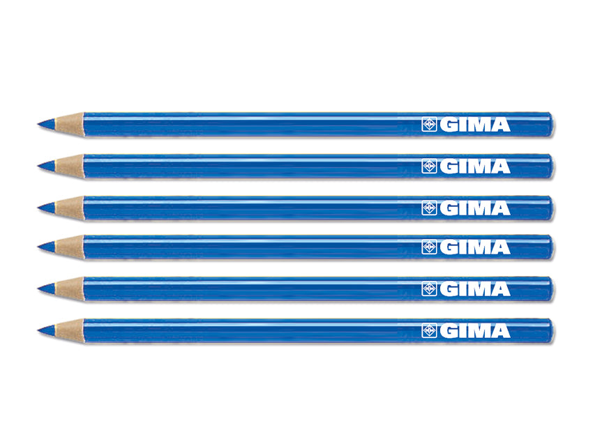 MATITA DERMATOLOGICA GIMA - blu - 6 pz.