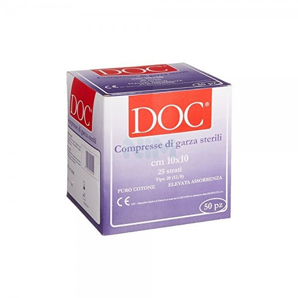 Compresse garza sterile 10x10cm 50pz.