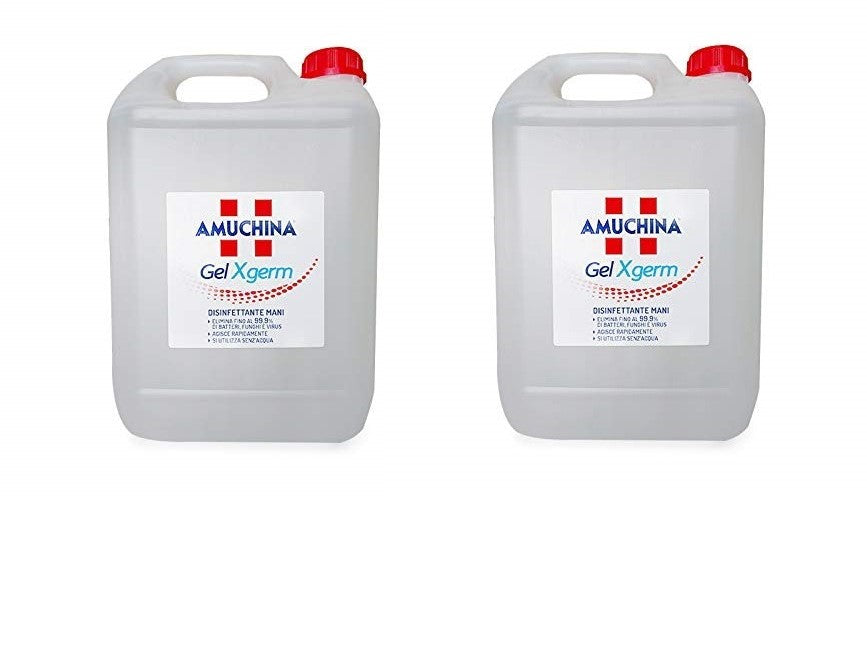 AMUCHINA DISINFETTANTE GEL MANI 2 TANICHE DA 5 LITRI TOTALE 10 LITRI