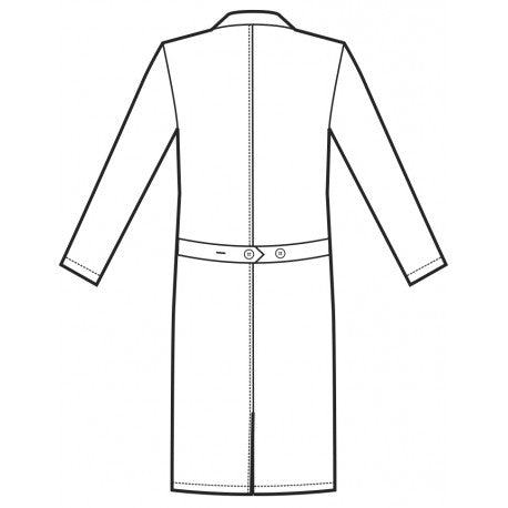 CAMICE AMSTERDAM BIANCO 110cm - 100% COTONE