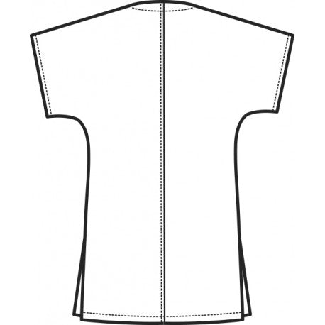 CASACCA COLLO A V VERDE - UNISEX - 100% COTONE