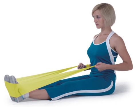 Fascia Elastica di Resistenza Gialla 1,5m – Latex Free image 1