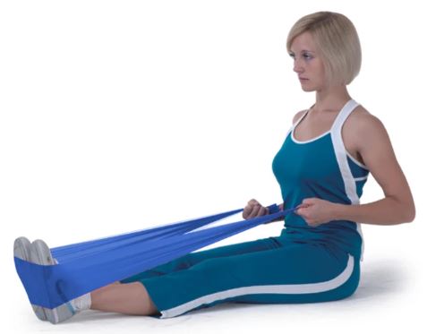 Fascia Elastica di Resistenza Blu 1,5m – Latex Free image 1