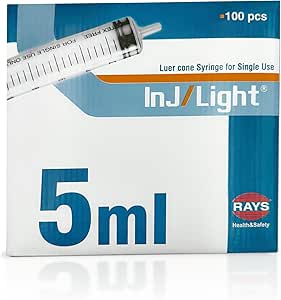 Siringa Monouso Cono Luer Centrale - 5ml - 100pz.