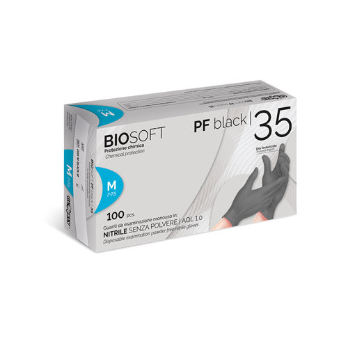 Guanti in Nitrile - Biosoft PF Black 35