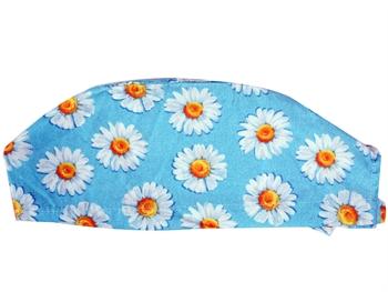 Cappellino chirurgico - fantasia margherite - M