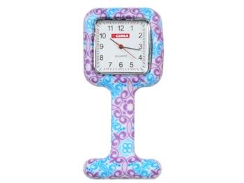 Orologio infermieri viola/azzurro