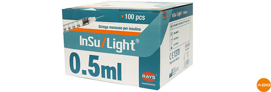 Siringa Monouso per Insulina - 0,5ml - 30G