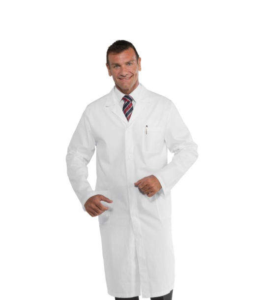 Camice Medico Bianco - 65% Poliestere 35% Cotone