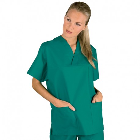 Casacca Collo a V - Verde - 100% Cotone