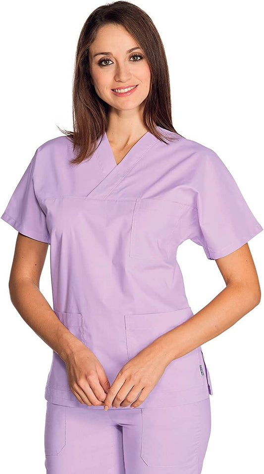 Casacca Collo a V Lilla - 100 % Cotone