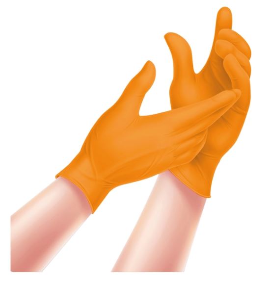 Guanti in Nitrile Biosafe PF Tech Orange - 50 pz. image 1