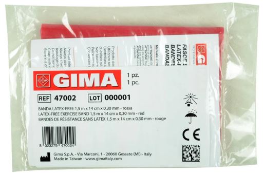 Fascia Elastica di Resistenza Rossa 1,5m – Latex Free image 2
