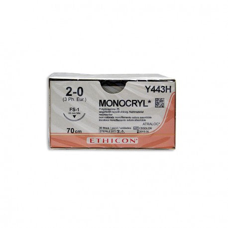 MONOCRYL 2/0 FS-1 70CM