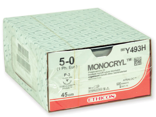 Sutura Assorbibile Ethicon Monocryl – 5/0 Ago 13 Mm
